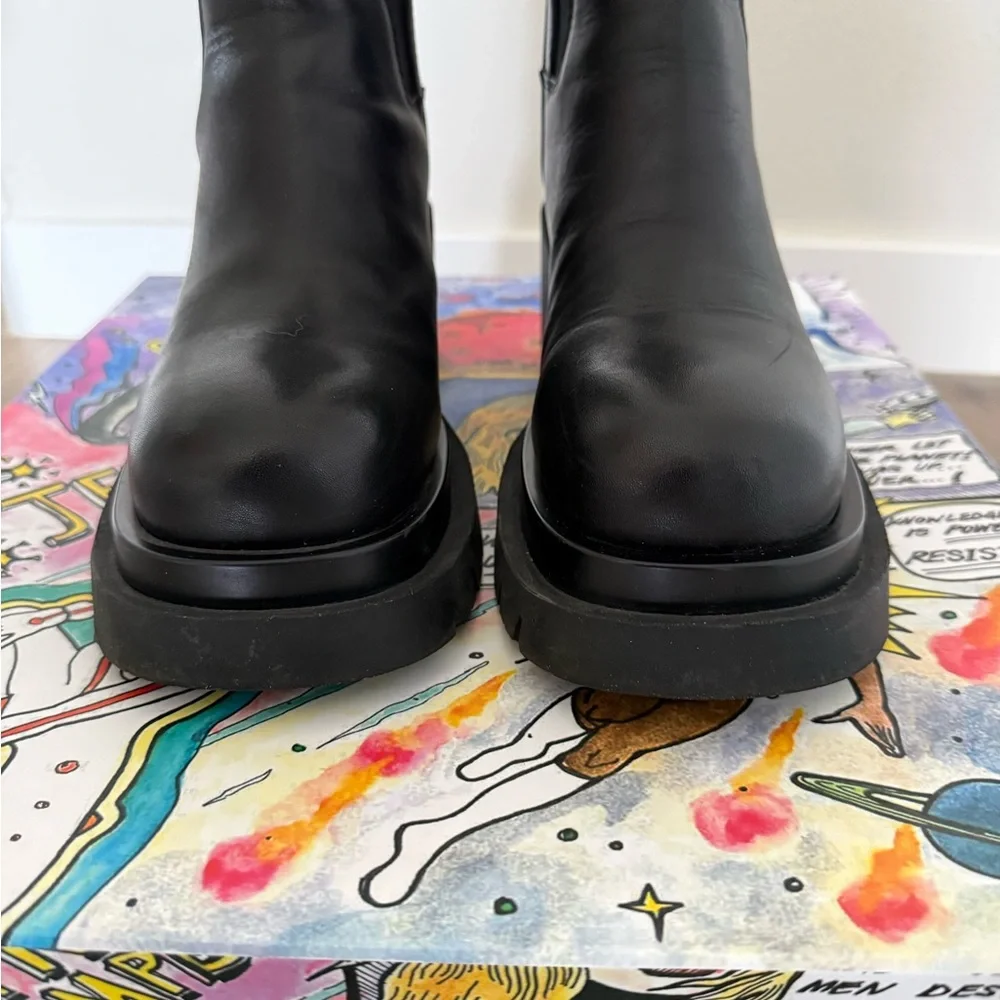 Jeffrey Campbell Lopped Black Leather Boots - Picture 6 of 11